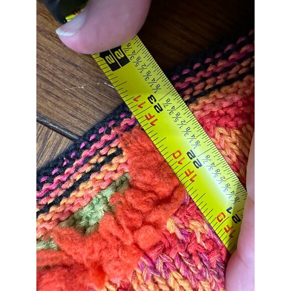 Vintage Susan Bristol Thick Heavy Cottagecore Grannycore Floral 3D Knit Sweater - Picture 8 of 9